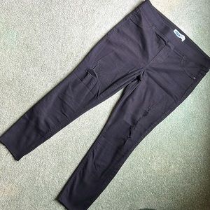 Old Navy Distressed Black Jeggings